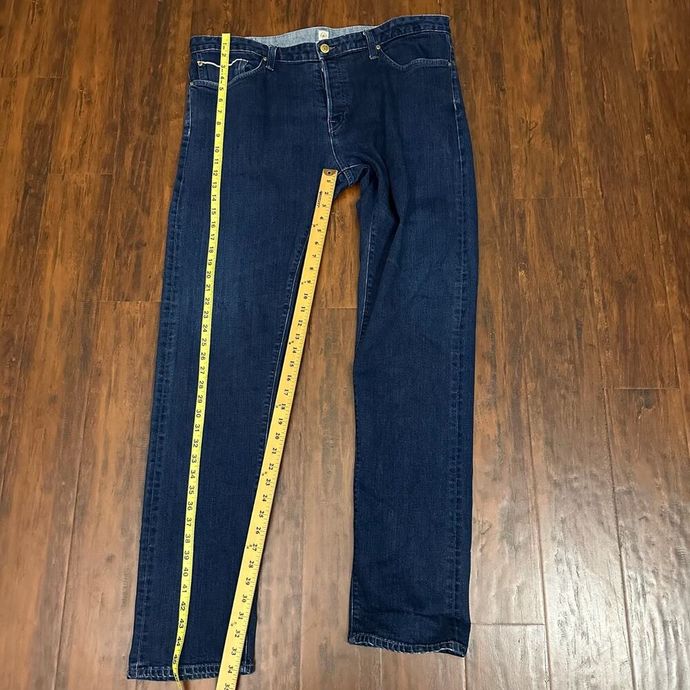 AGAVE DENIM No.30S Modern Selvage Jeans Blue Button Fly Slim Straight Leg - Picture 15 of 16
